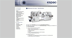 Desktop Screenshot of espac.de